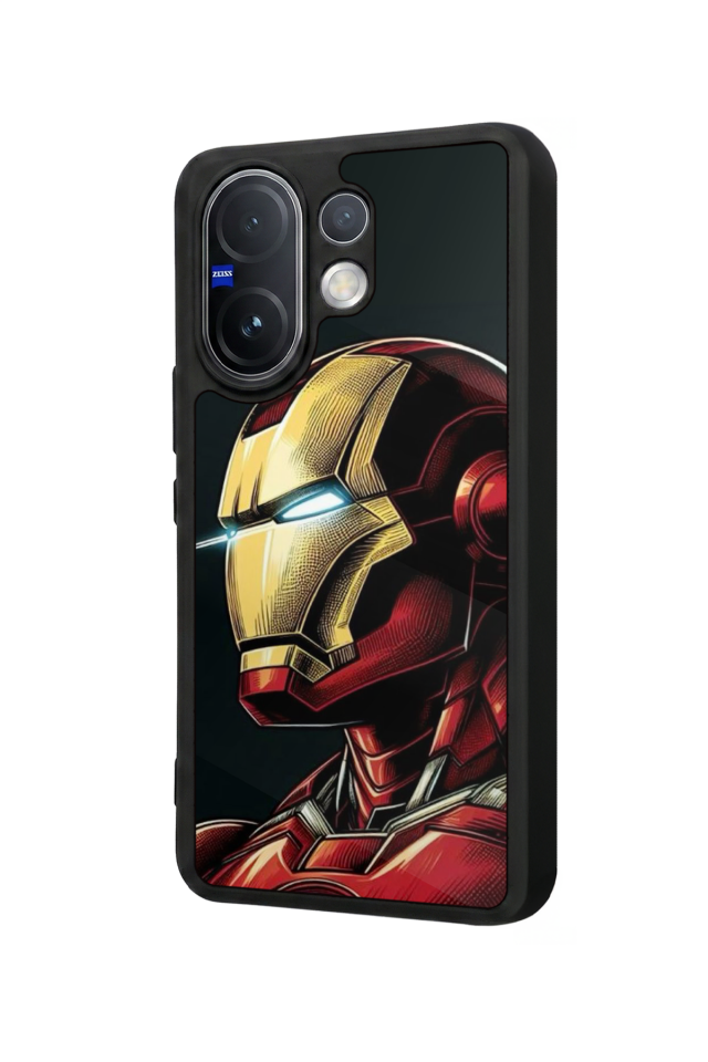 Vivo V60 Uyumlu  Iron Man ( Demir Adam ) Tasarımlı Glossy Premium Kılıf