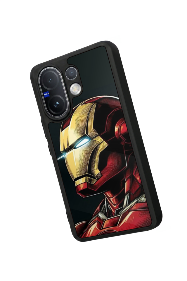 Vivo V60 Uyumlu  Iron Man ( Demir Adam ) Tasarımlı Glossy Premium Kılıf