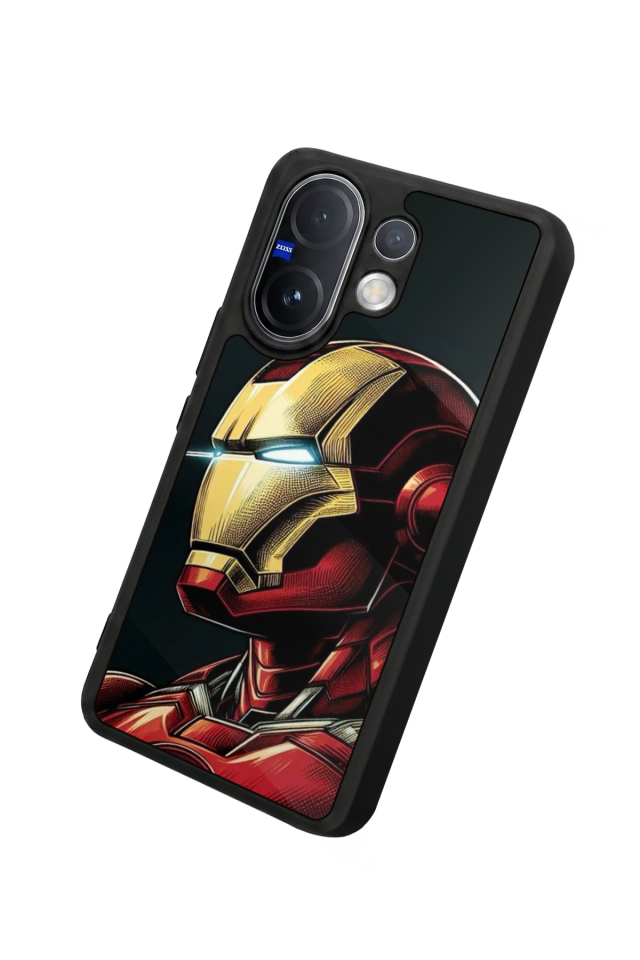 Vivo V60 Uyumlu  Iron Man ( Demir Adam ) Tasarımlı Glossy Premium Kılıf