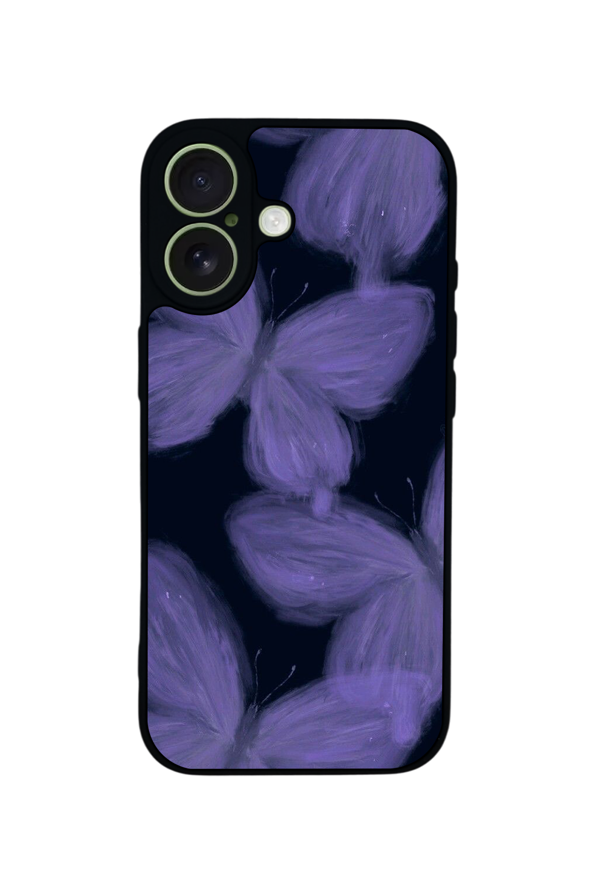 iPhone 17 Uyumlu Kelebek Tasarımlı Glossy Premium Kılıf