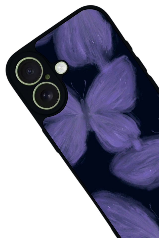 iPhone 17 Uyumlu Kelebek Tasarımlı Glossy Premium Kılıf