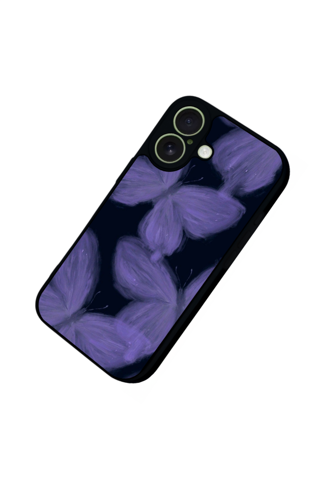 iPhone 17 Uyumlu Kelebek Tasarımlı Glossy Premium Kılıf