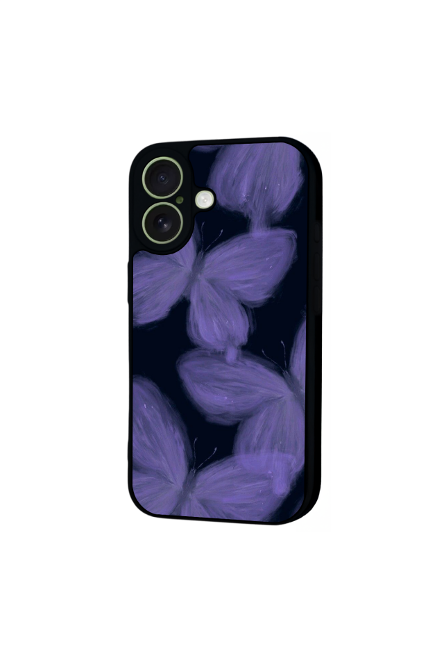 iPhone 17 Uyumlu Kelebek Tasarımlı Glossy Premium Kılıf