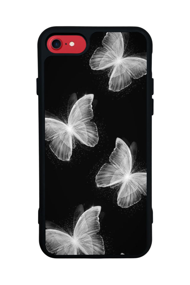 iPhone 7 Uyumlu Kelebek Tasarımlı Glossy Premium Kılıf