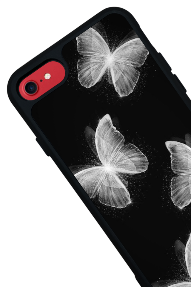iPhone 7 Uyumlu Kelebek Tasarımlı Glossy Premium Kılıf