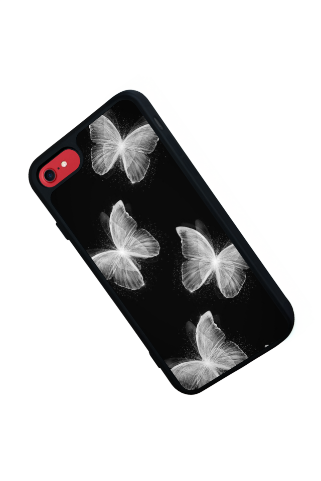 iPhone 7 Uyumlu Kelebek Tasarımlı Glossy Premium Kılıf
