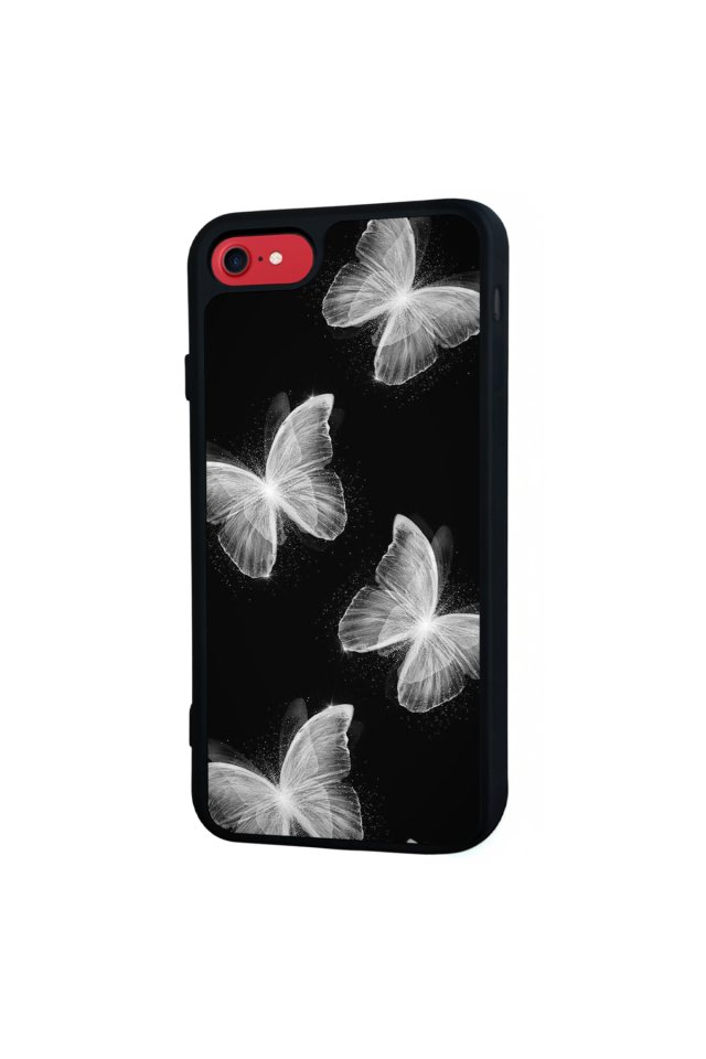 iPhone 7 Uyumlu Kelebek Tasarımlı Glossy Premium Kılıf