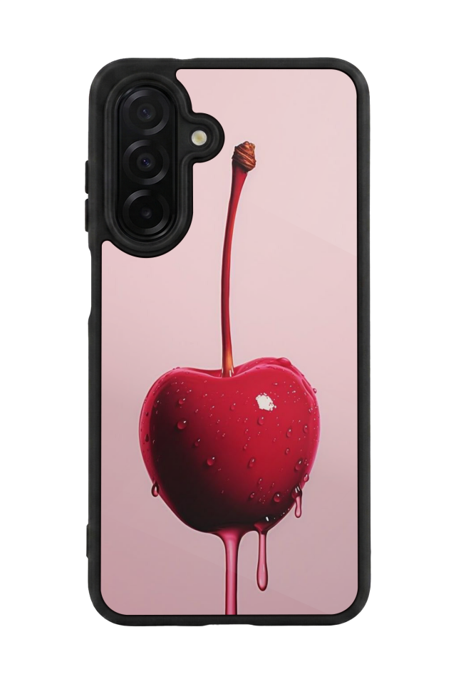Samsung Galaxy A26 Uyumlu Kiraz Tasarımlı Glossy Premium Kılıf