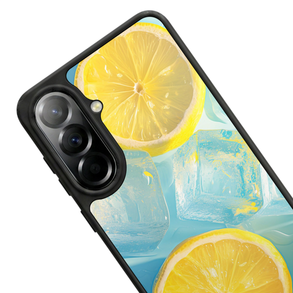 Samsung Galaxy A37 Uyumlu Limon Tasarımlı Glossy Premium Kılıf