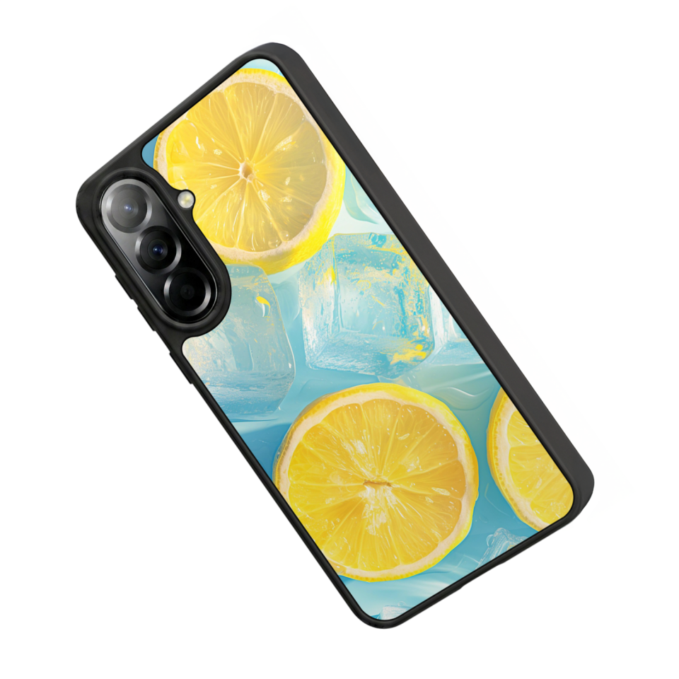 Samsung Galaxy A37 Uyumlu Limon Tasarımlı Glossy Premium Kılıf