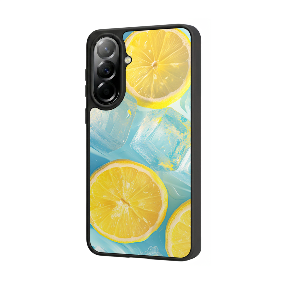 Samsung Galaxy A37 Uyumlu Limon Tasarımlı Glossy Premium Kılıf
