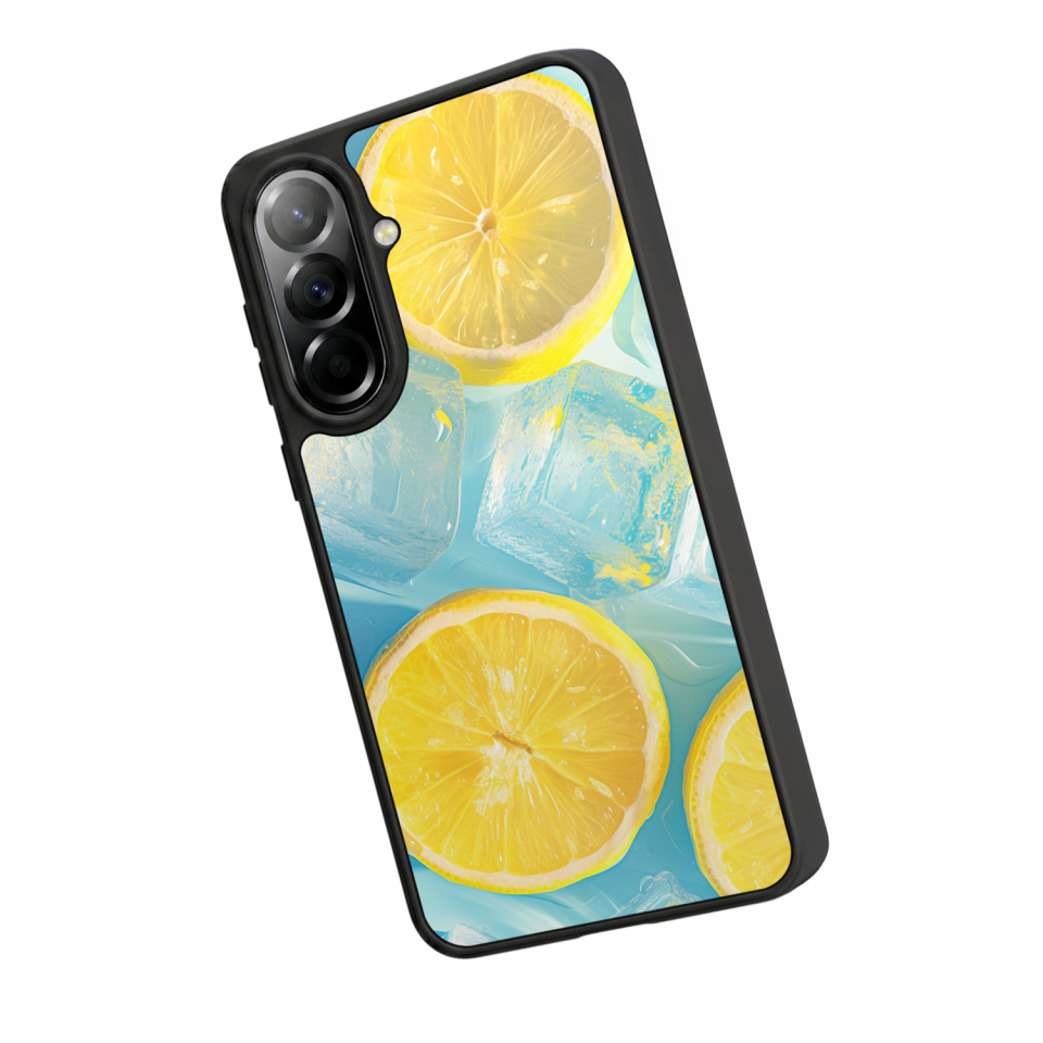 Samsung Galaxy A37 Uyumlu Limon Tasarımlı Glossy Premium Kılıf