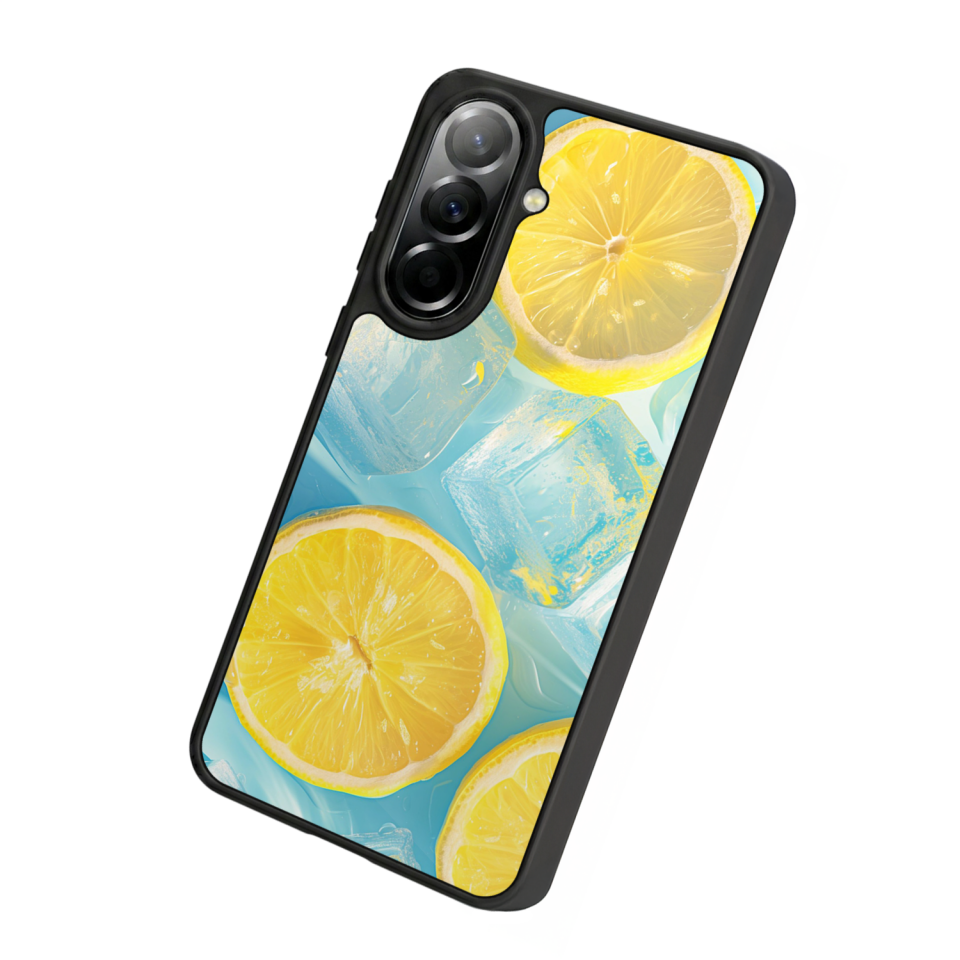 Samsung Galaxy A37 Uyumlu Limon Tasarımlı Glossy Premium Kılıf