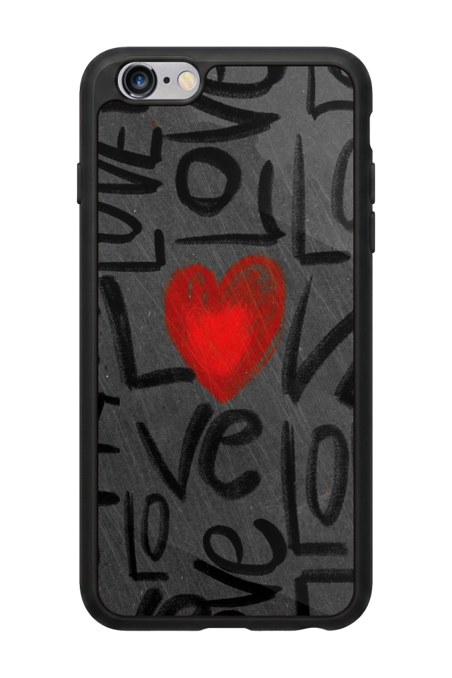 iPhone 6 Plus Uyumlu Love Tasarımlı Glossy Premium Kılıf