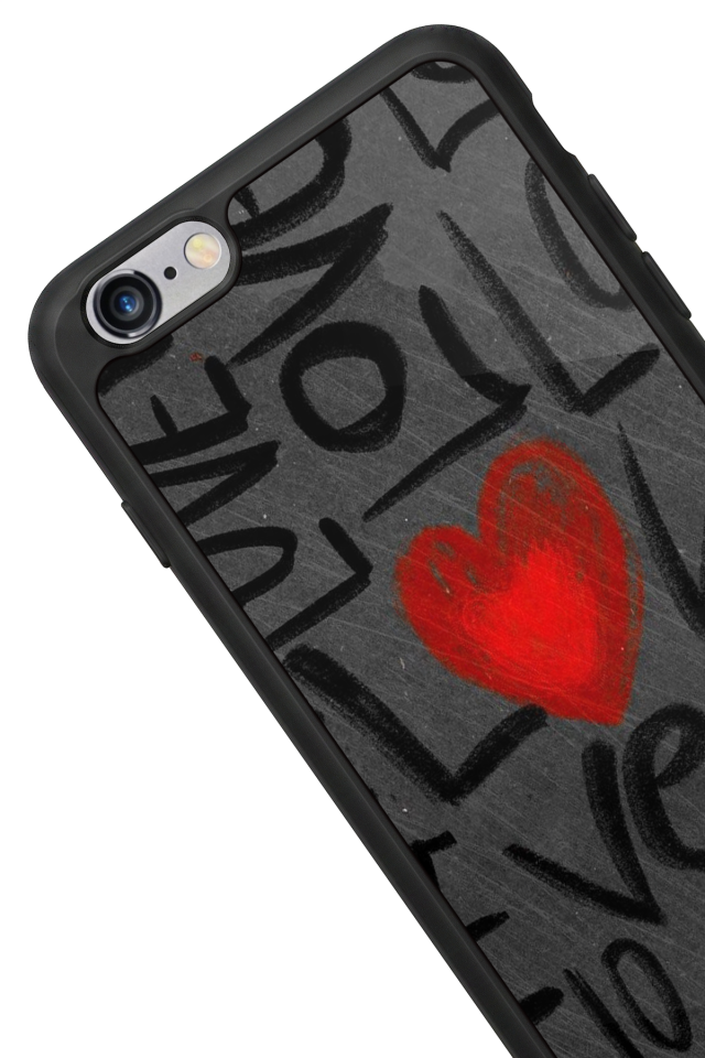 iPhone 6 Plus Uyumlu Love Tasarımlı Glossy Premium Kılıf