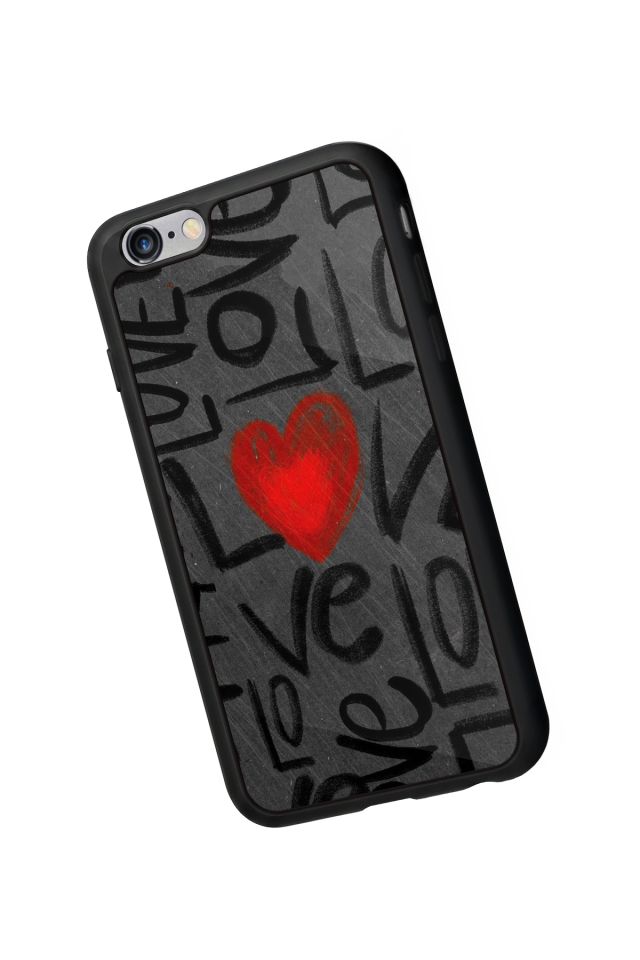 iPhone 6 Plus Uyumlu Love Tasarımlı Glossy Premium Kılıf