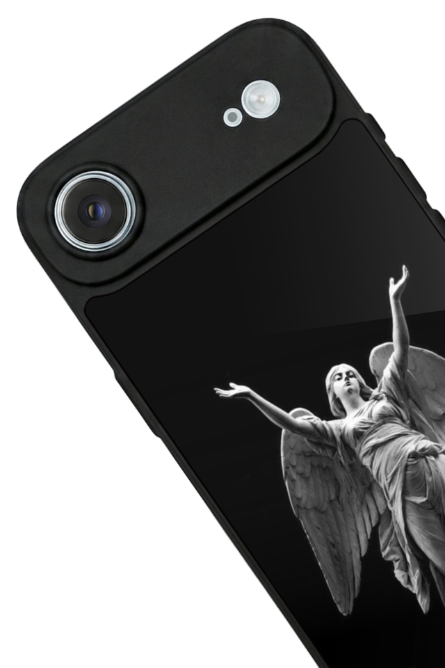 iPhone 17 Air Uyumlu Melek Tasarımlı Glossy Premium Kılıf