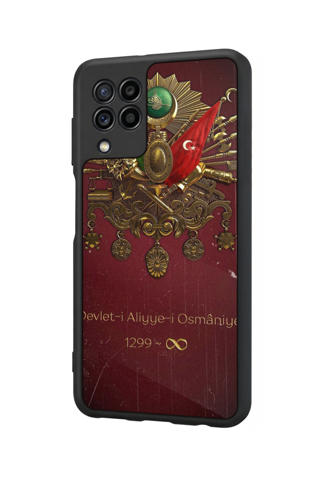 Samsung Galaxy M22 Uyumlu Osmanli Tugrasi Tasarımlı Glossy Premium Kılıf