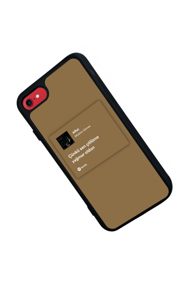 iPhone SE Uyumlu Sarki Sozleri Tasarımlı Glossy Premium Kılıf