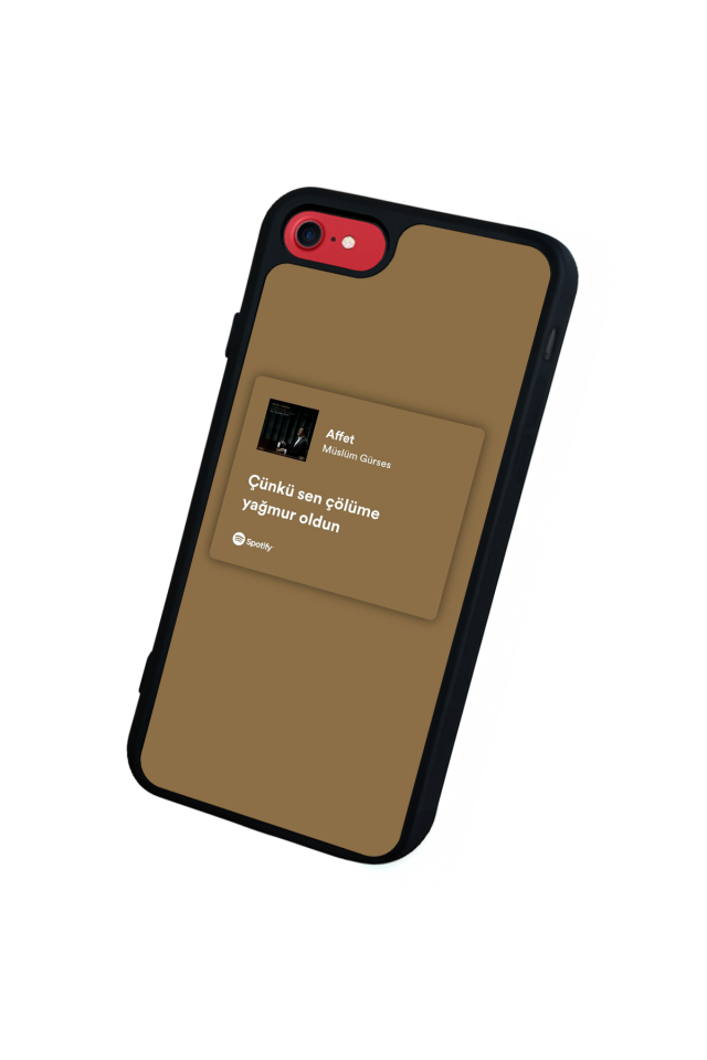 iPhone SE Uyumlu Sarki Sozleri Tasarımlı Glossy Premium Kılıf