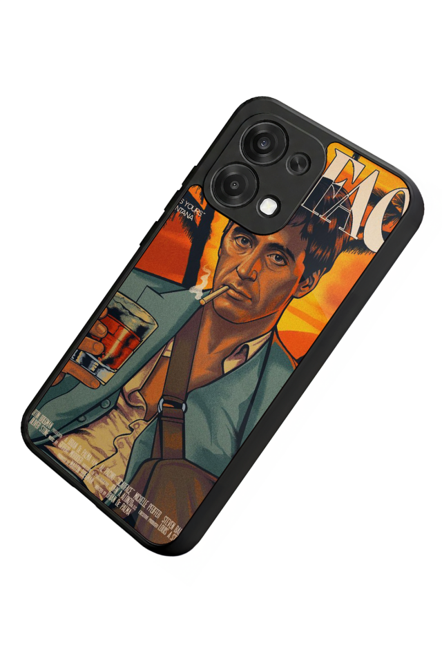 Oppo A6 Pro Uyumlu Scarface Tasarımlı Glossy Premium Kılıf