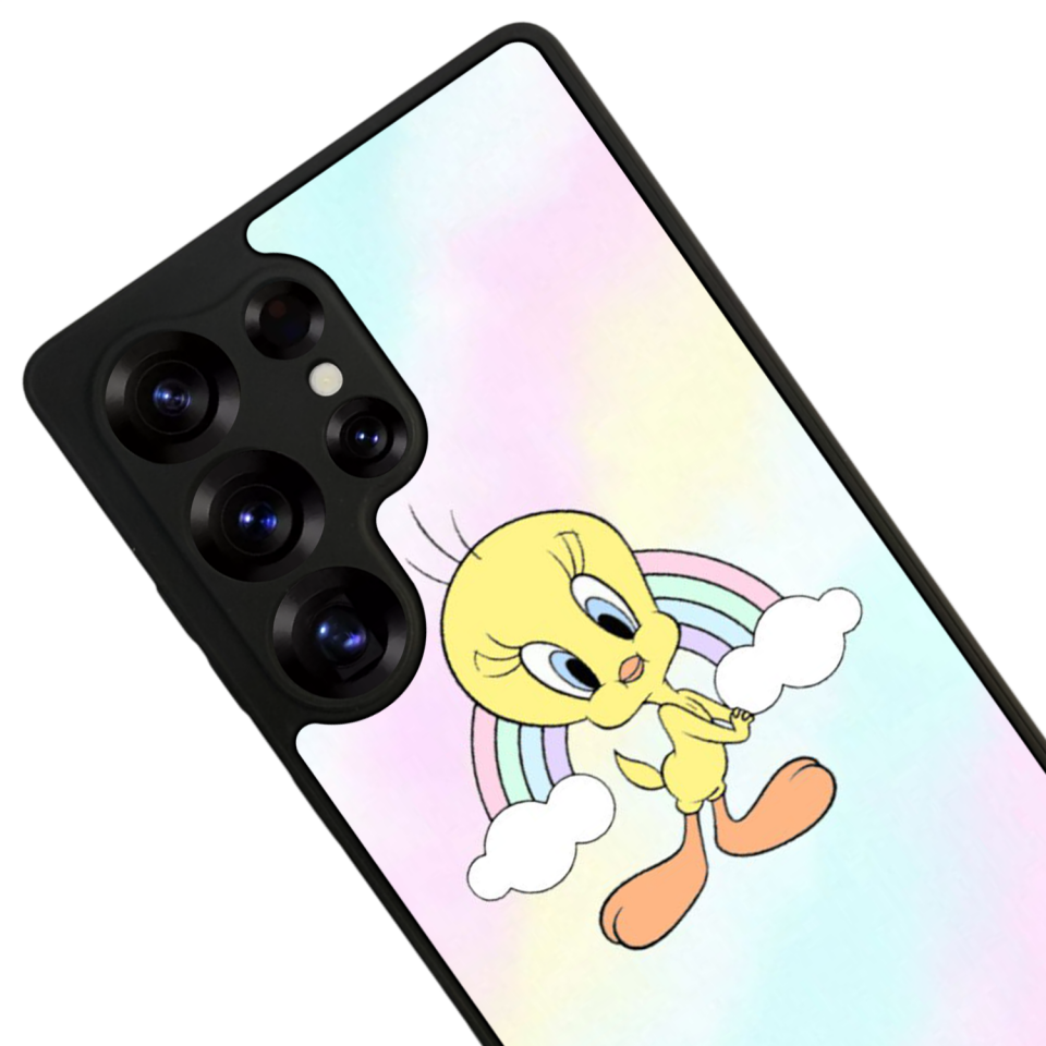 Samsung Galaxy S25 Ultra Uyumlu Tweety Tasarımlı Glossy Premium Kılıf