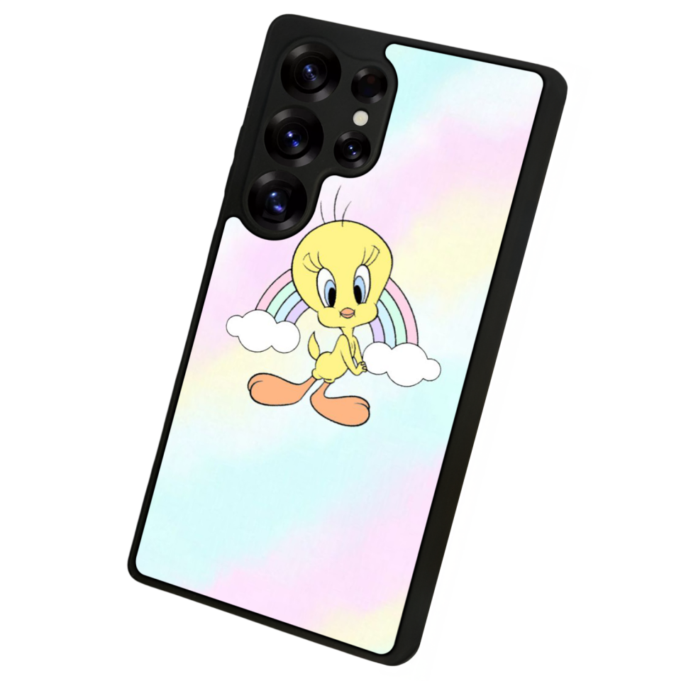 Samsung Galaxy S25 Ultra Uyumlu Tweety Tasarımlı Glossy Premium Kılıf