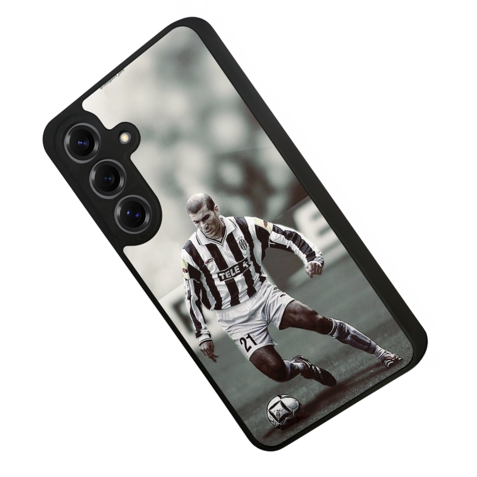 Samsung Galaxy S25 Uyumlu Zidane Tasarımlı Glossy Premium Kılıf