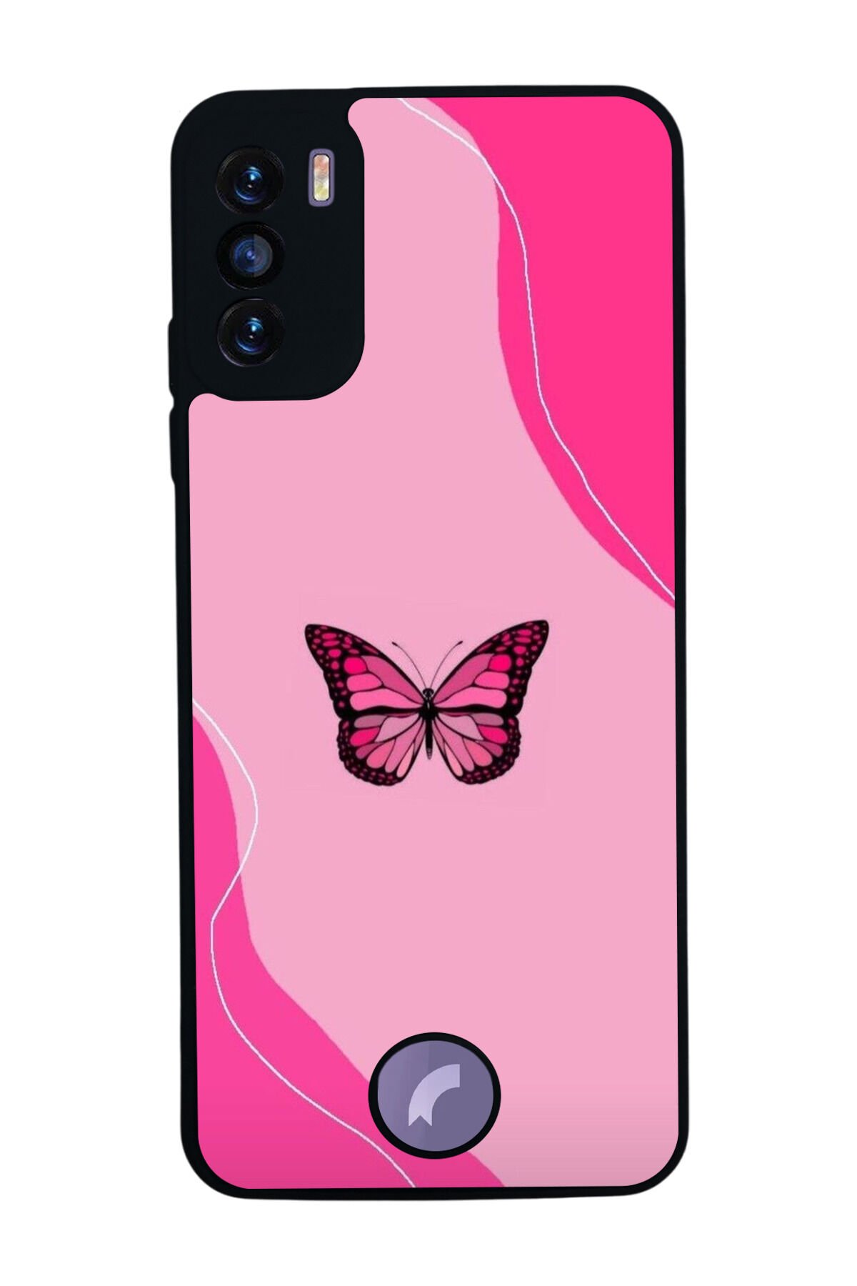 Reeder S19 Max Pro S Uyumlu Kelebek Tasarımlı Glossy Premium Kılıf