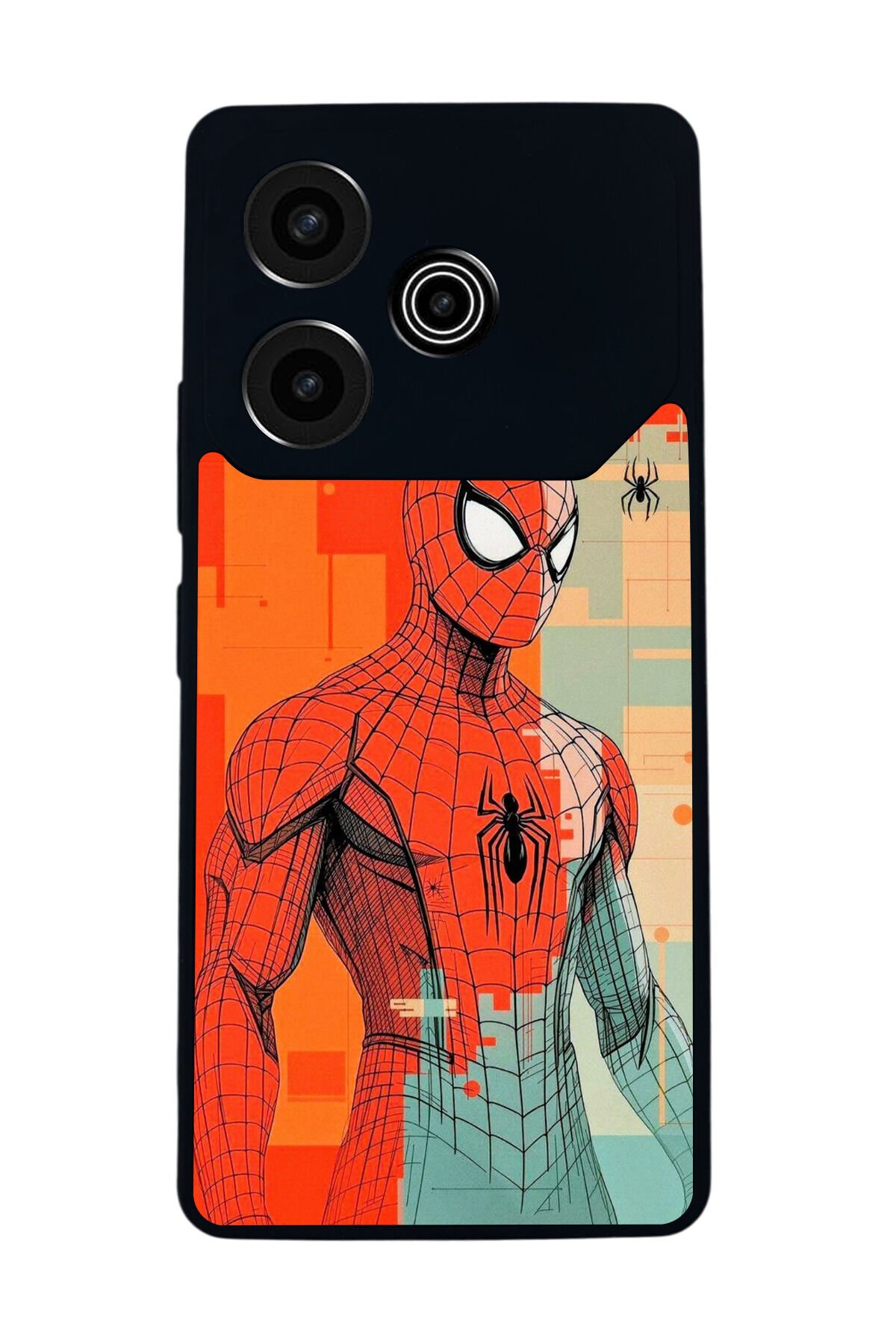 Tecno Pova 6 Uyumlu Spider Man ( Örümcek Adam ) Tasarımlı Glossy Premium Kılıf