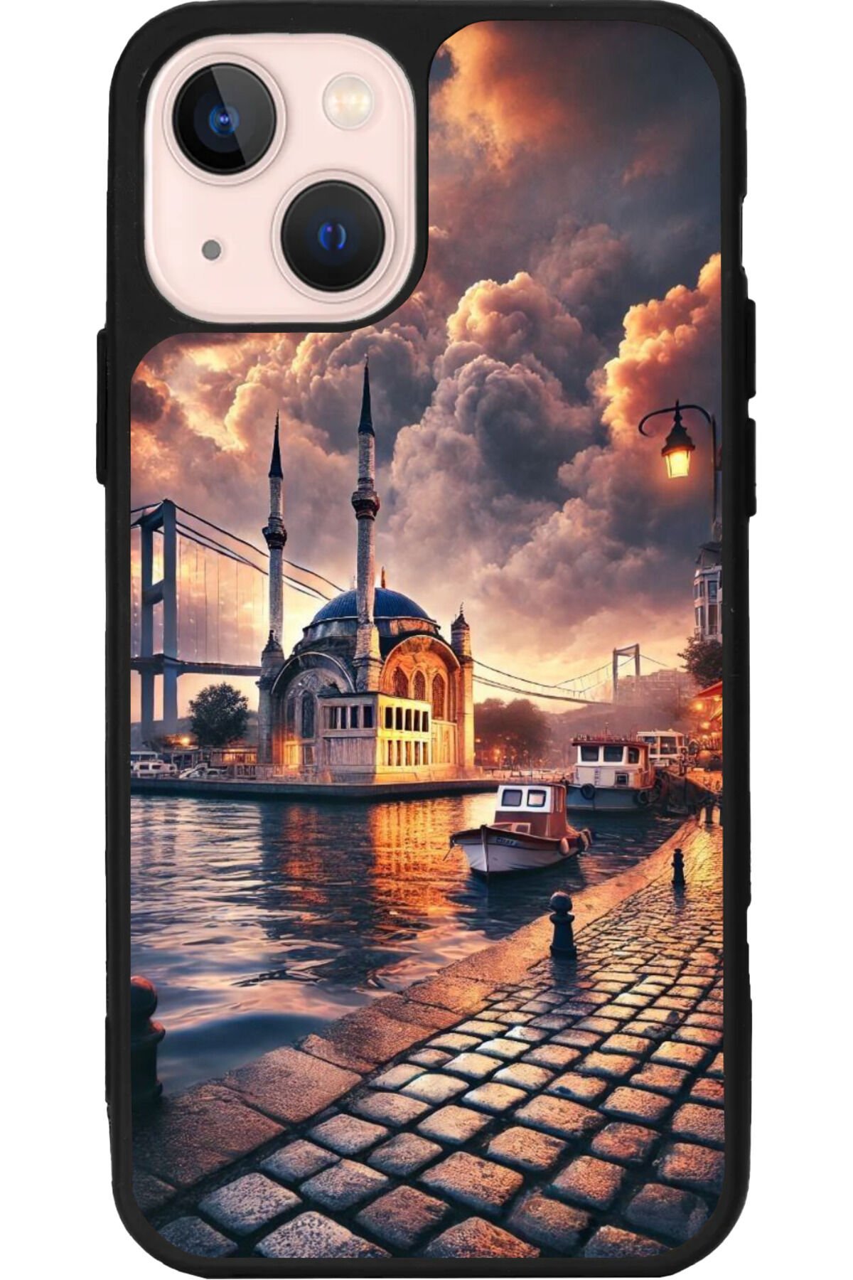 iPhone 13 Mat Siyah Uyumlu Kılıf – Yumuşak Silikon, Koruyucu, Şok Emici Kapak
