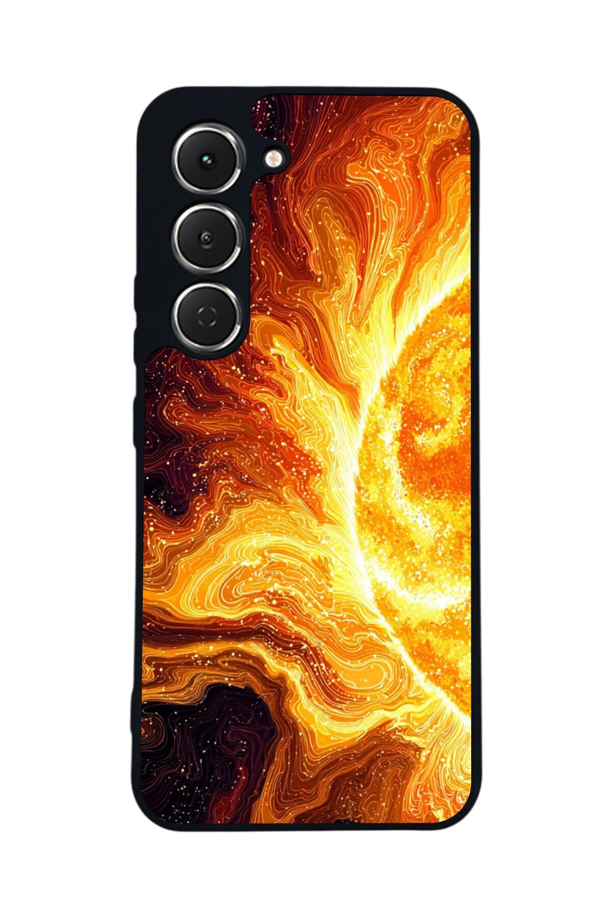 Tecno Spark 40 Pro Uyumlu Güneş Tasarımlı Glossy Premium Kılıf