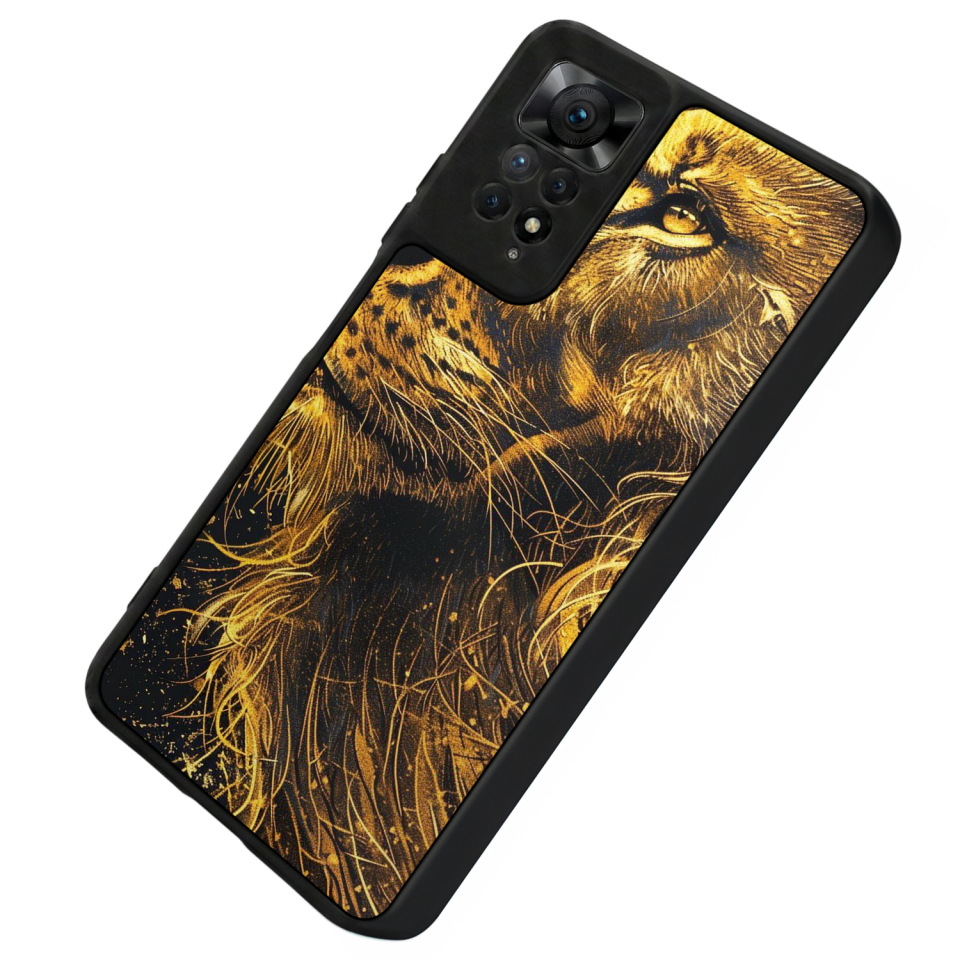 Xiaomi Redmi Note 11 Pro Uyumlu Aslan Tasarımlı Glossy Premium Kılıf