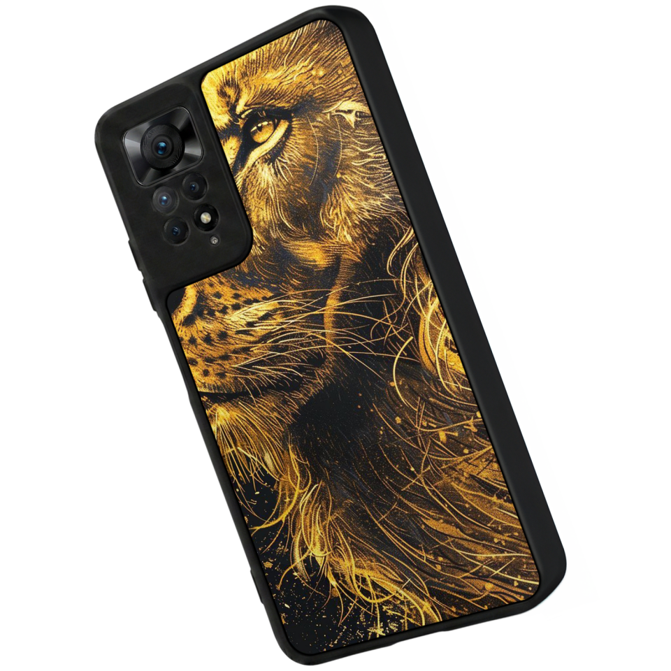 Xiaomi Redmi Note 11 Pro Uyumlu Aslan Tasarımlı Glossy Premium Kılıf