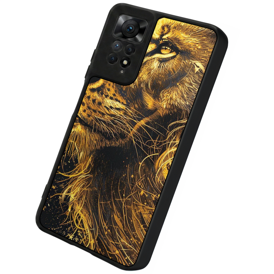 Xiaomi Redmi Note 11 Pro Uyumlu Aslan Tasarımlı Glossy Premium Kılıf