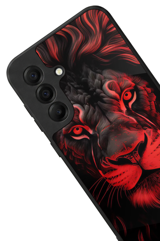 Samsung Galaxy A17 Uyumlu Aslan Tasarımlı Glossy Premium Kılıf