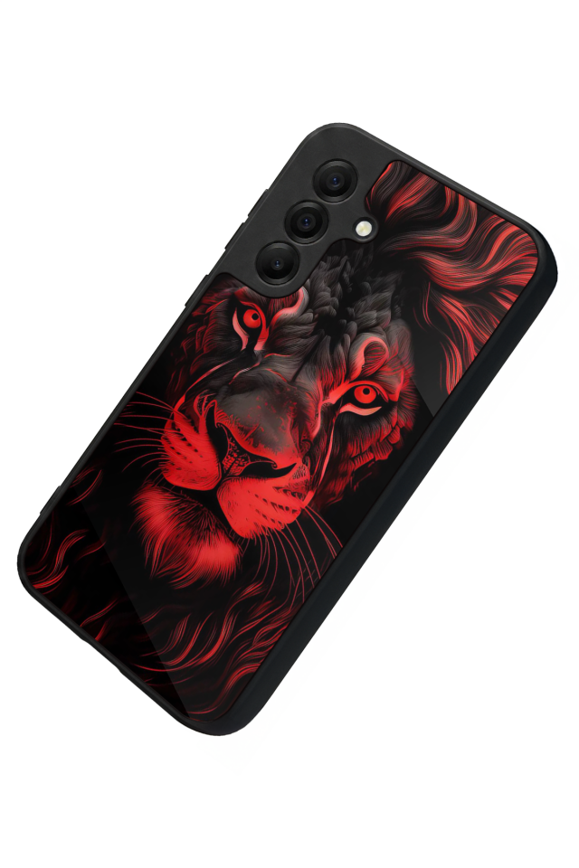 Samsung Galaxy A17 Uyumlu Aslan Tasarımlı Glossy Premium Kılıf