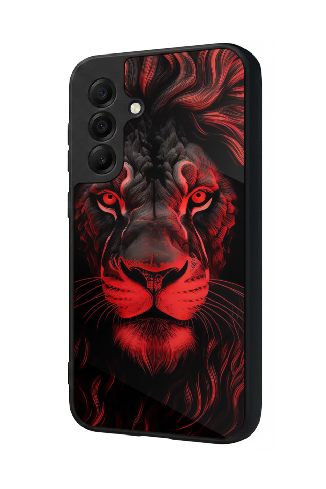 Samsung Galaxy A17 Uyumlu Aslan Tasarımlı Glossy Premium Kılıf