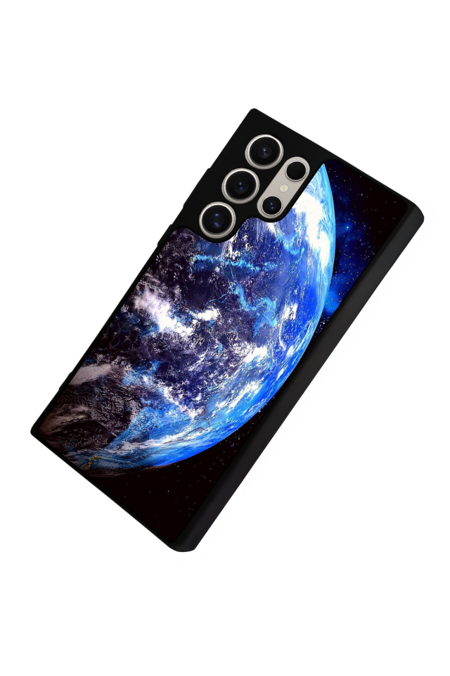 Samsung Galaxy S23 Ultra Uyumlu Ay Tasarımlı Glossy Premium Kılıf