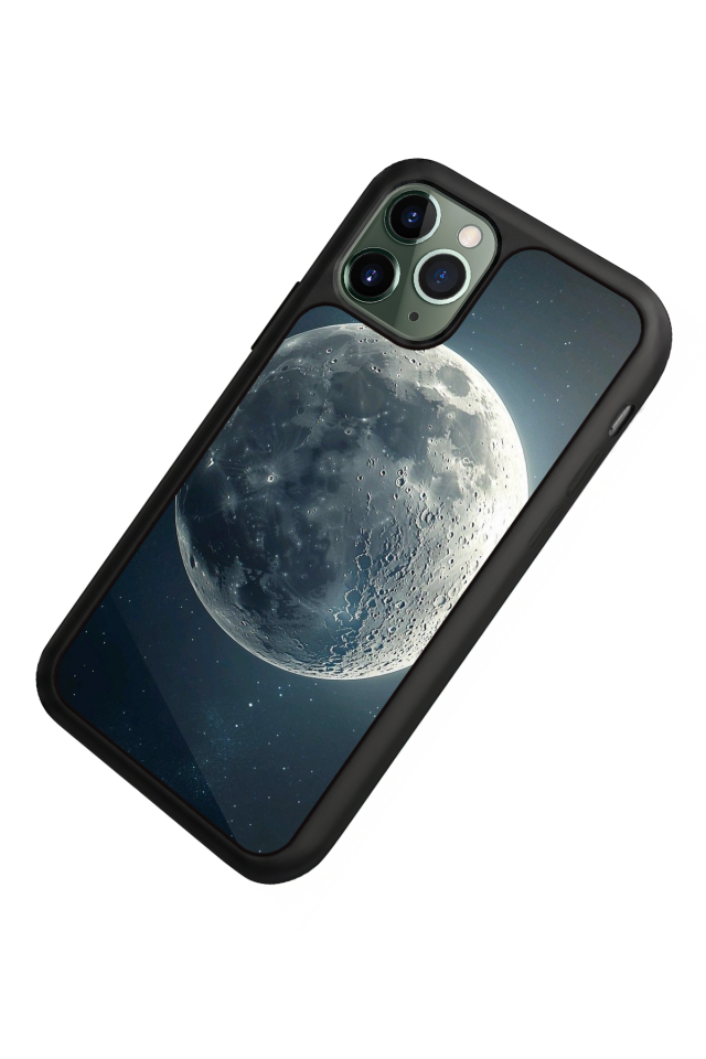 iPhone 11 Pro Uyumlu Ay Tasarımlı Glossy Premium Kılıf