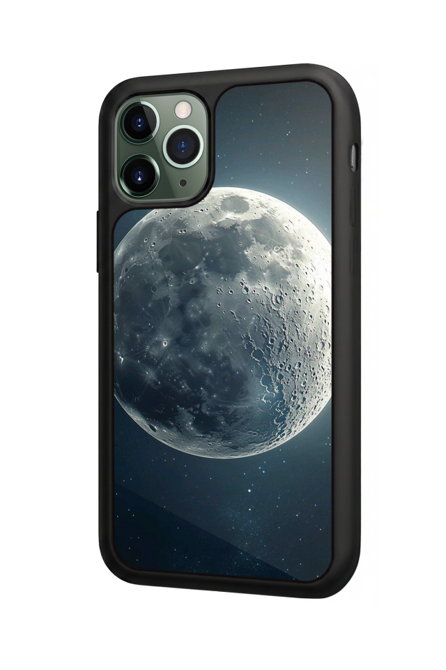 iPhone 11 Pro Uyumlu Ay Tasarımlı Glossy Premium Kılıf