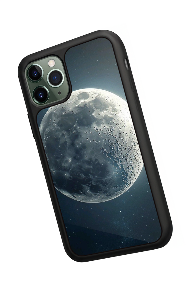 iPhone 11 Pro Uyumlu Ay Tasarımlı Glossy Premium Kılıf