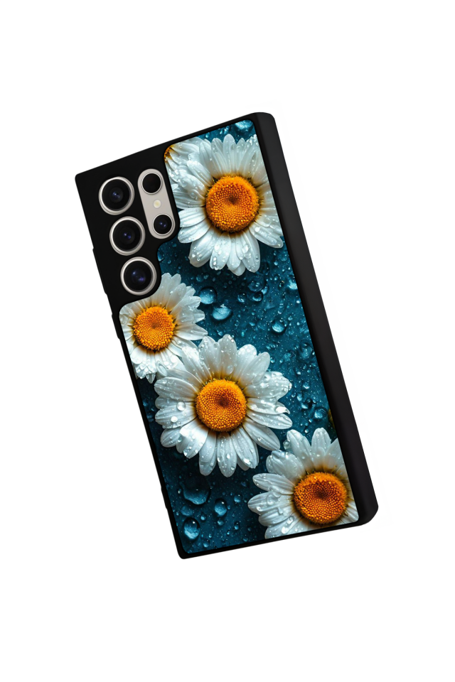 Samsung Galaxy S22 Ultra Uyumlu Cicek Tasarımlı Glossy Premium Kılıf