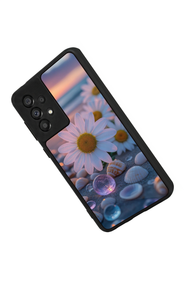 Samsung Galaxy A73 Uyumlu Cicek Tasarımlı Glossy Premium Kılıf