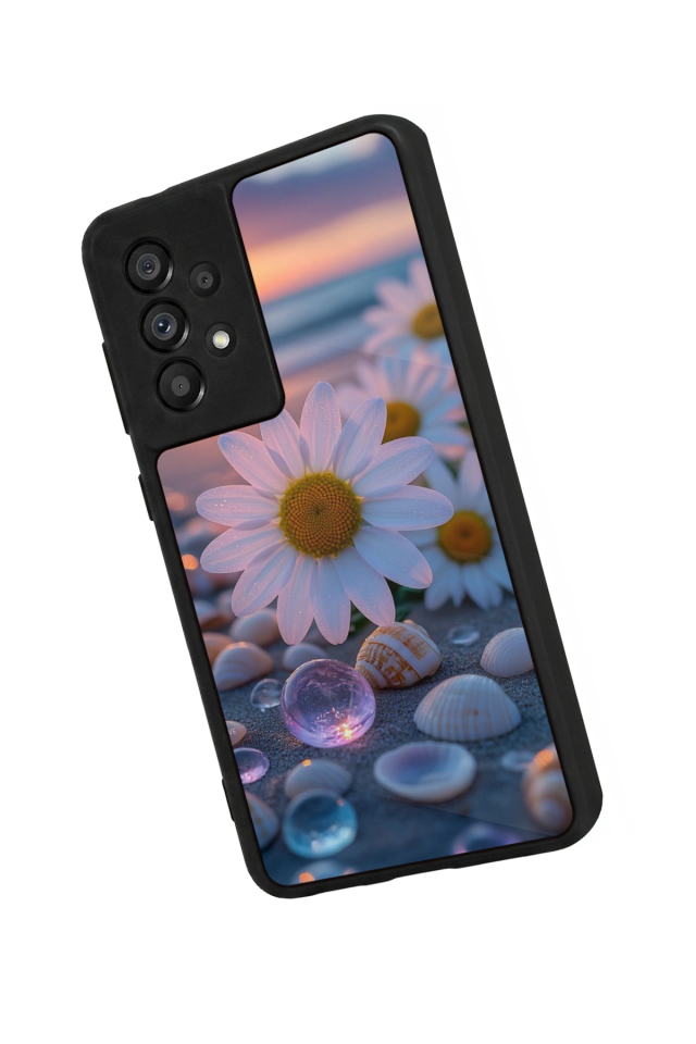 Samsung Galaxy A73 Uyumlu Cicek Tasarımlı Glossy Premium Kılıf