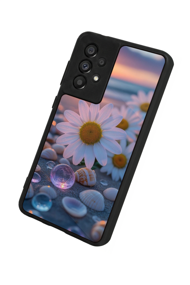Samsung Galaxy A73 Uyumlu Cicek Tasarımlı Glossy Premium Kılıf