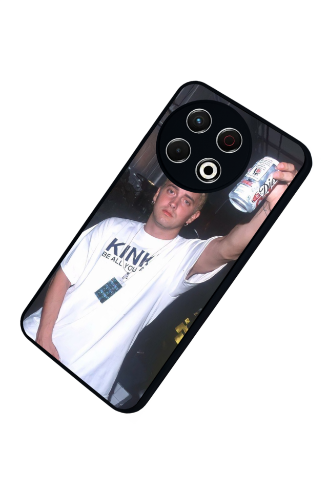 Tecno Spark 30 Pro Uyumlu Eminem Tasarımlı Glossy Premium Kılıf