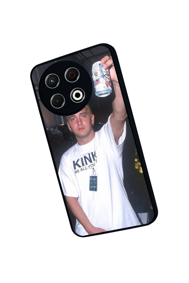 Tecno Spark 30 Pro Uyumlu Eminem Tasarımlı Glossy Premium Kılıf