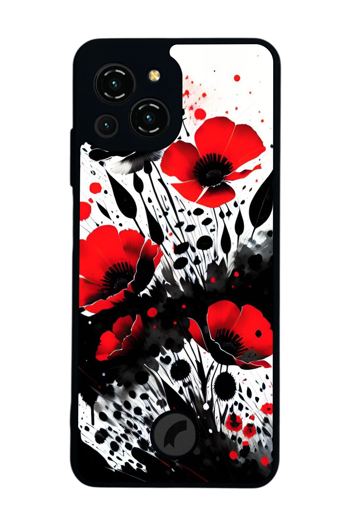 Reeder S23 Pro Max Uyumlu Floral Tasarımlı Glossy Premium Kılıf