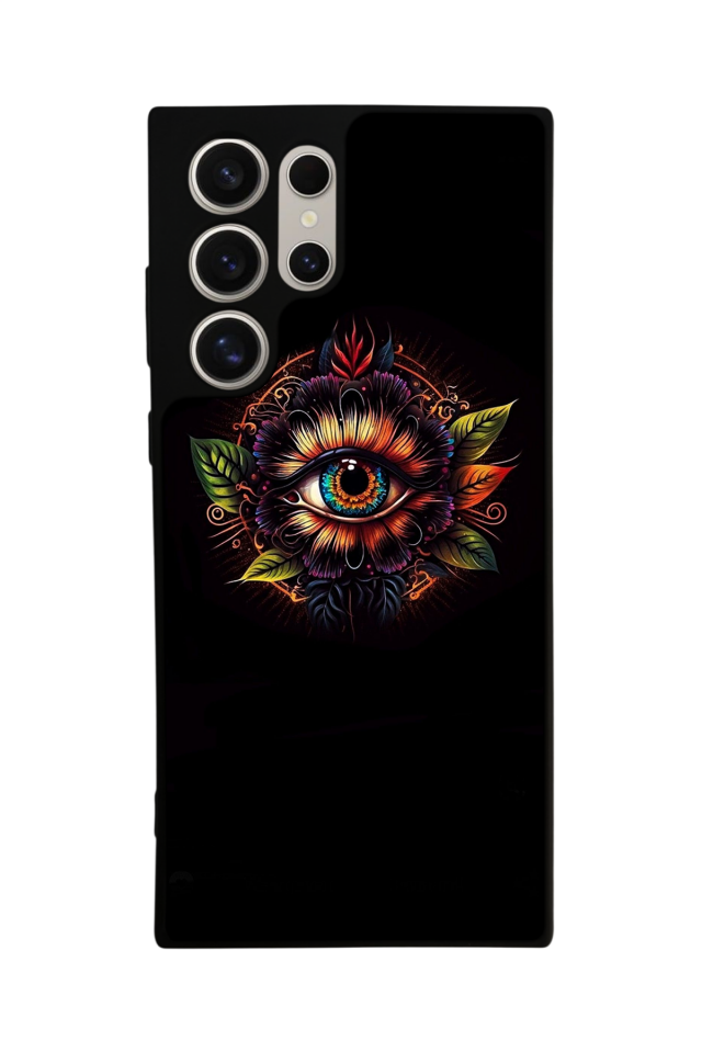 Samsung Galaxy S23 Ultra Uyumlu Göz Tasarımlı Glossy Premium Kılıf